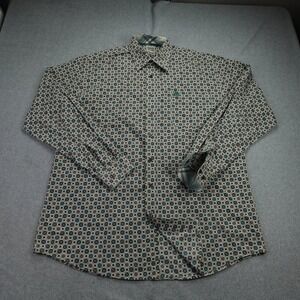 Cinch Shirt Mens Large Multi Geometric Medallion Western Button Down